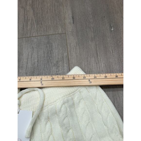 NWT Rachel Parcell Womens Ivory Elastic Waist Cable Knit Sweater Shorts Size M - Picture 7 of 8